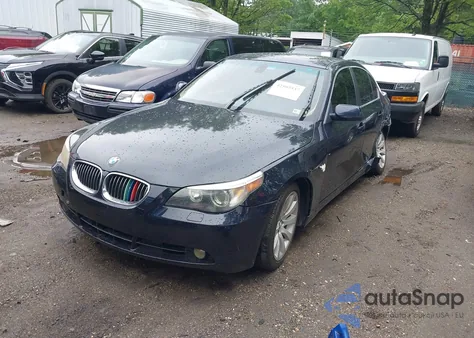 2007 BMW 530I из США, поврежденный, VIN WBANE73507CM54309